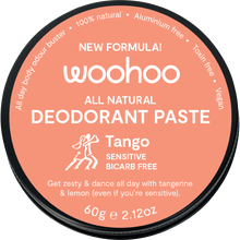 Woohoo - Deodorant Paste Tin Tango Sensitive Bicarb Free 60g