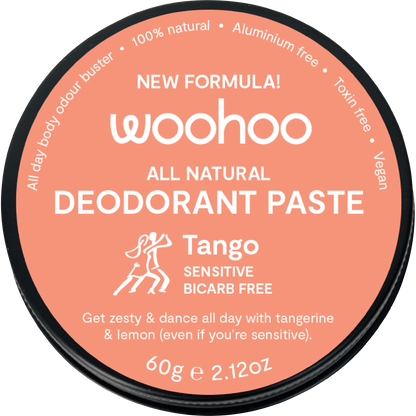 Woohoo - Deodorant Paste Tin Tango Sensitive Bicarb Free 60g