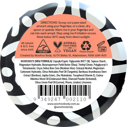 Woohoo - Deodorant Paste Tin Tango Sensitive Bicarb Free 60g