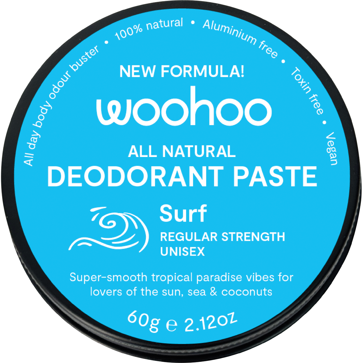 Woohoo - Deodorant Paste Tin Surf Regular Strength 60g