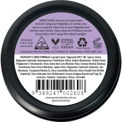 Woohoo - Deodorant Paste Tin Pop Extra Strength 60g