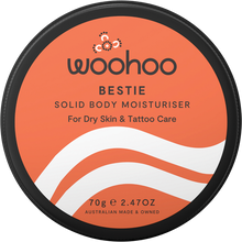Woohoo - Bestie Solid Body Moisturiser Tin Dry Skin & Tattoo Care 70g