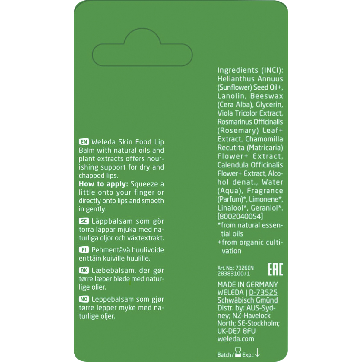 Weleda - Skin Food Lip Balm 8ml