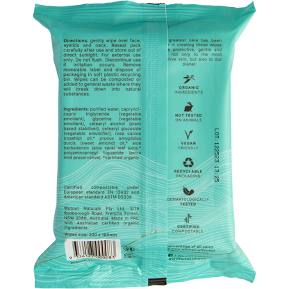 Wotnot - Natural Face Wipes Sensitive 25pk