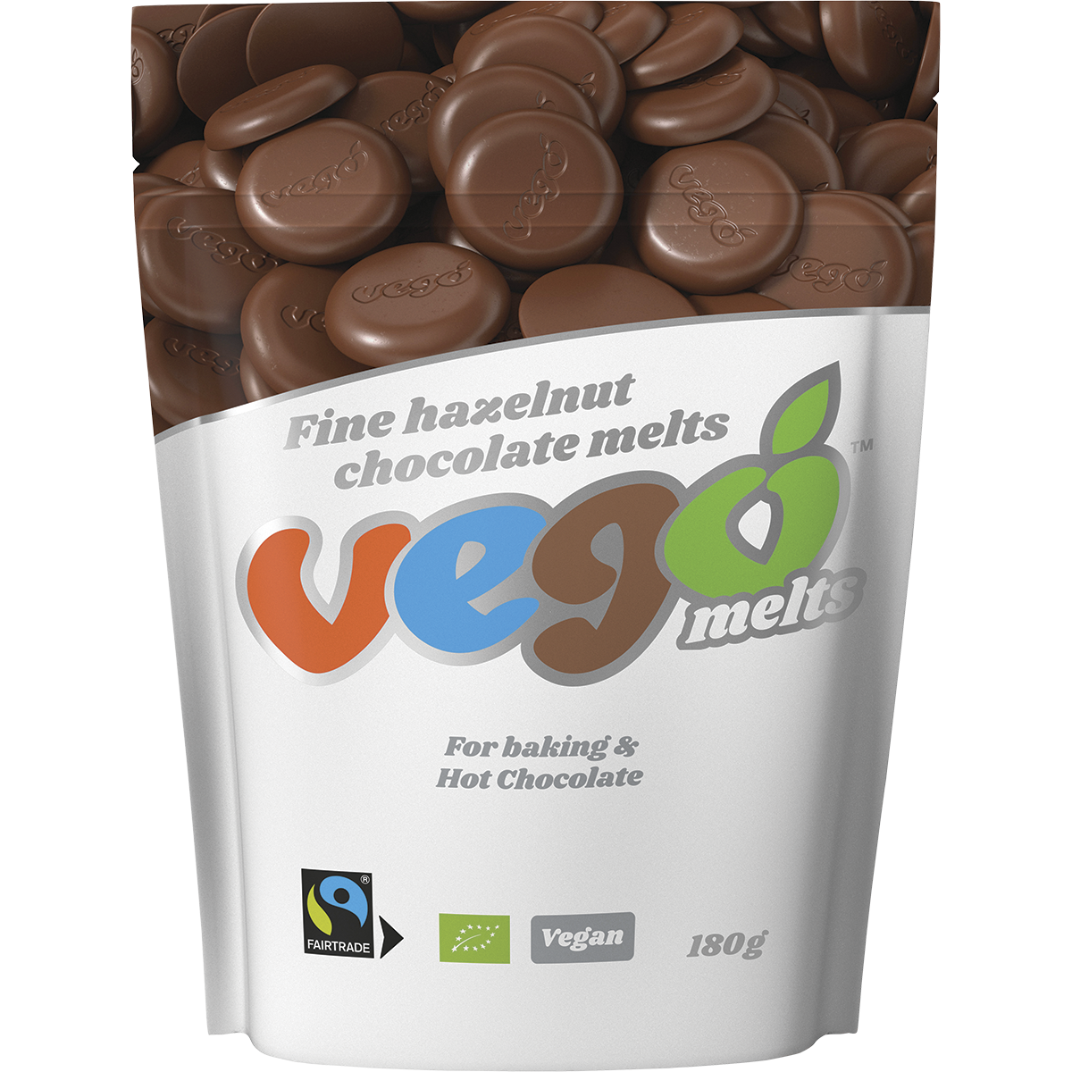 Vego - Fine Hazelnut Chocolate Melts 180g