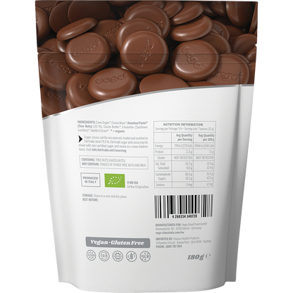 Vego - Fine Hazelnut Chocolate Melts 180g