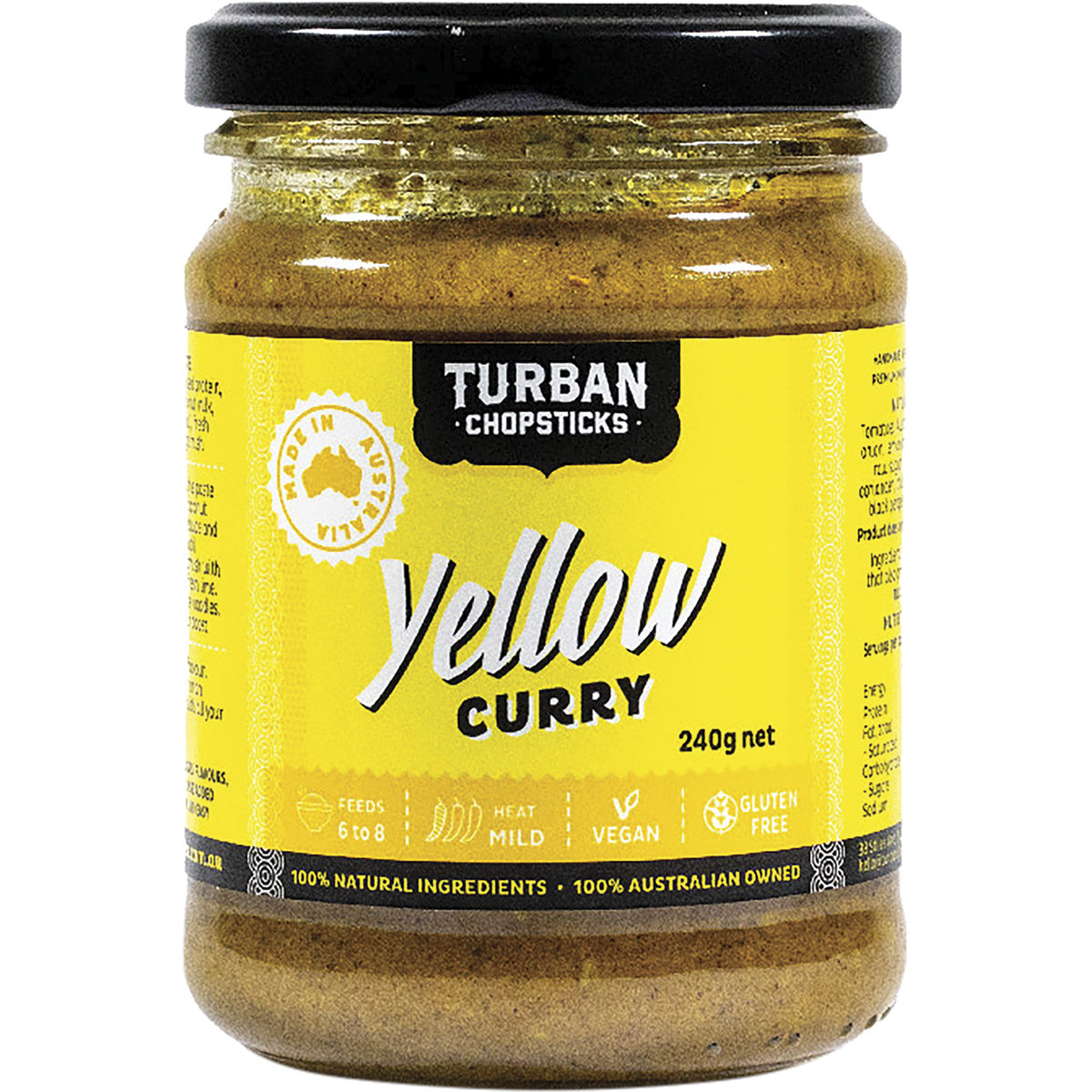 Turban Chopsticks - Curry Paste Yellow Curry 240g