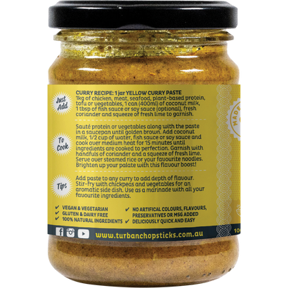 Turban Chopsticks - Curry Paste Yellow Curry 240g