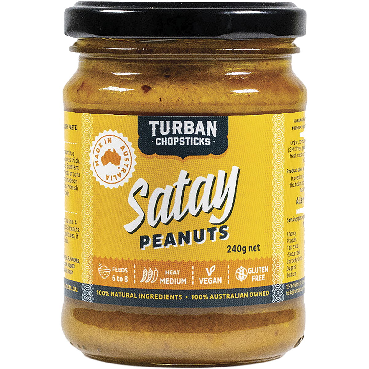 Turban Chopsticks - Curry Paste Satay Peanuts 240g