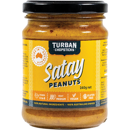 Turban Chopsticks - Curry Paste Satay Peanuts 240g