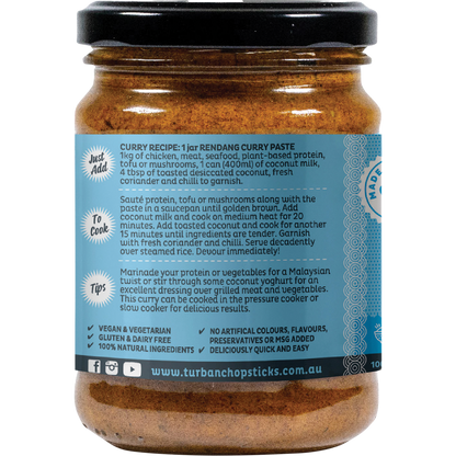 Turban Chopsticks - Curry Paste Rendang Curry 240g