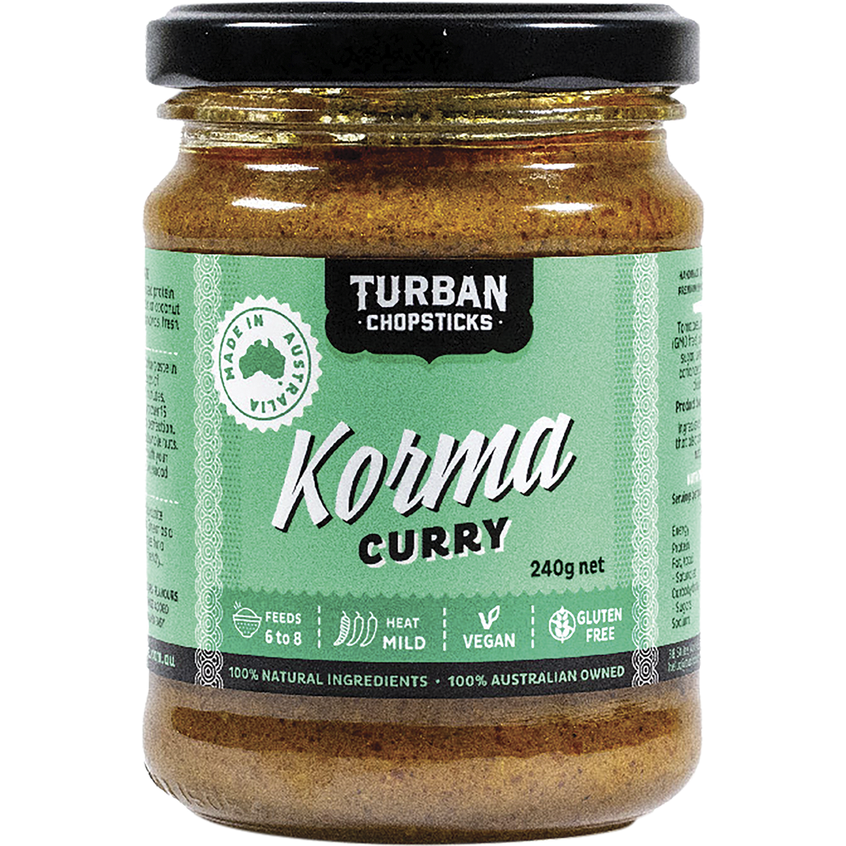 Turban Chopsticks - Curry Paste Korma Curry 240g