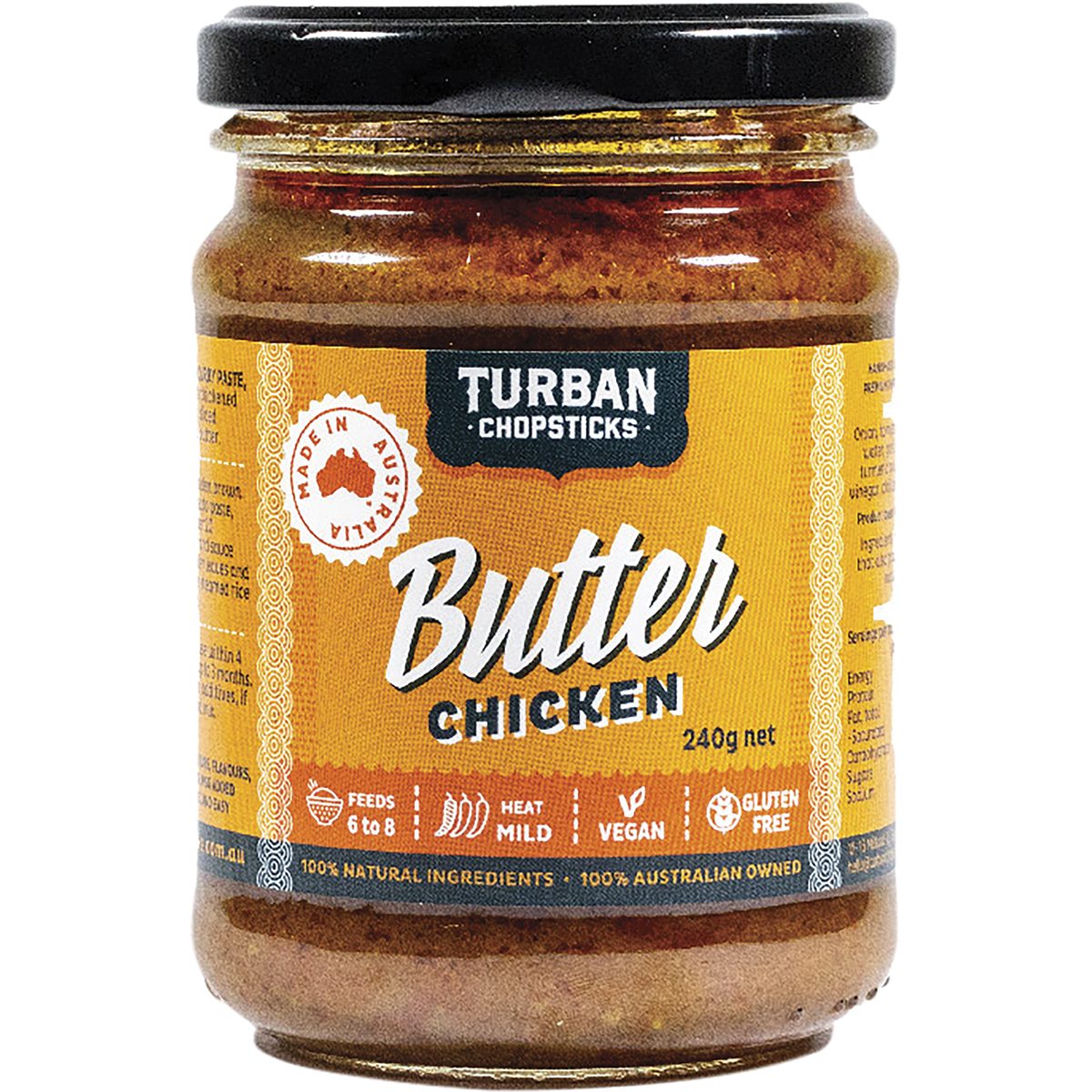 Turban Chopsticks - Curry Paste Butter Chicken 240g