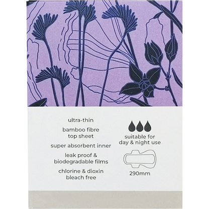 Tsuno - Natural Bamboo Pads Super Winged & Ultra Thin 10pk