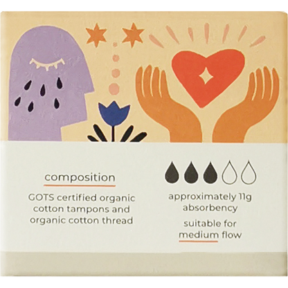 Tsuno - Organic Cotton Tampons Regular 16pk
