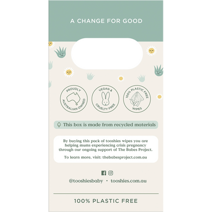 Tooshie by Toms - Eco Wipes Value Pack Aloe Vera & Chamomile 4x70pk