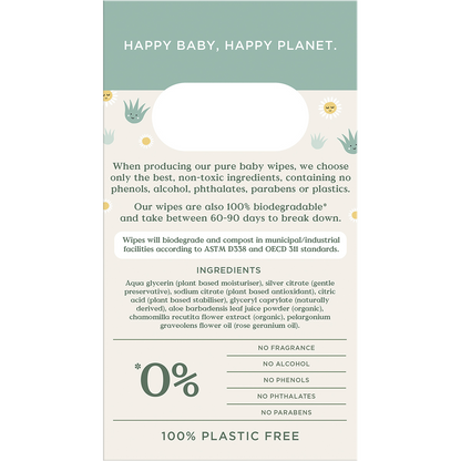 Tooshie by Toms - Eco Wipes Value Pack Aloe Vera & Chamomile 4x70pk