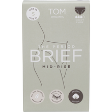 Tom Organic - The Period Brief Mid Rise Black Small