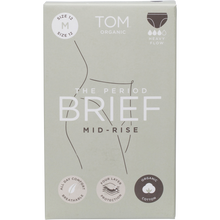 TOM Organic - The Period Brief Mid Rise Black Medium