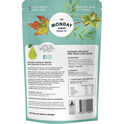 The Monday Food Co - Paleo Granola Pecan & Maple 300g