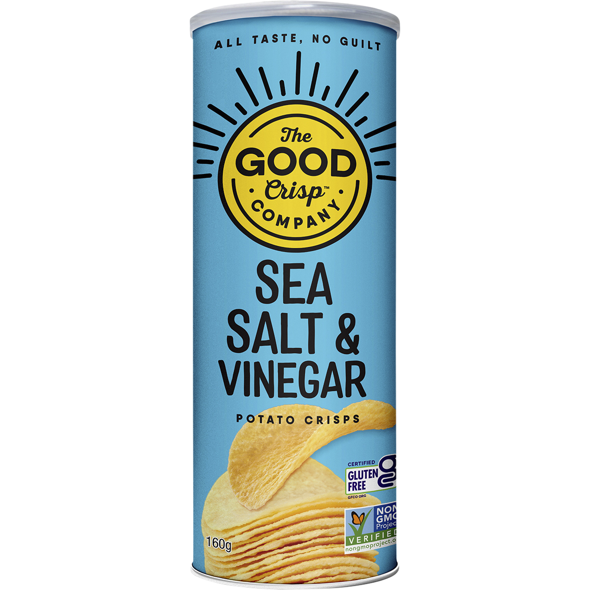 The Good Crisp Co. - Potato Crisps Sea Salt & Vinegar 160g