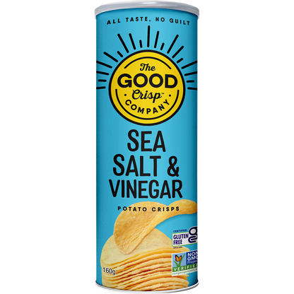 The Good Crisp Co. - Potato Crisps Sea Salt & Vinegar 160g
