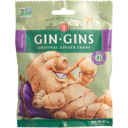 The Ginger People - Gin Gins Ginger Candy Bag Chewy Original 60g