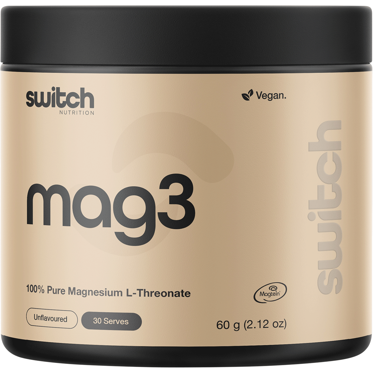 Switch Nutrition - Mag3 100% Pure Magnesium L-Threonate - Unflavoured 60g