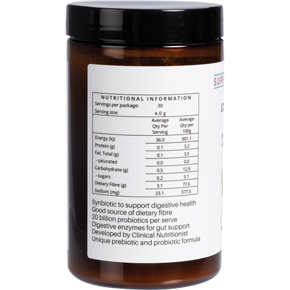 Supercharged Food - Love Your Gut Synbiotic Powder Pre/Probiotic 120g