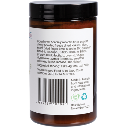 Supercharged Food - Love Your Gut Synbiotic Powder Pre/Probiotic 120g
