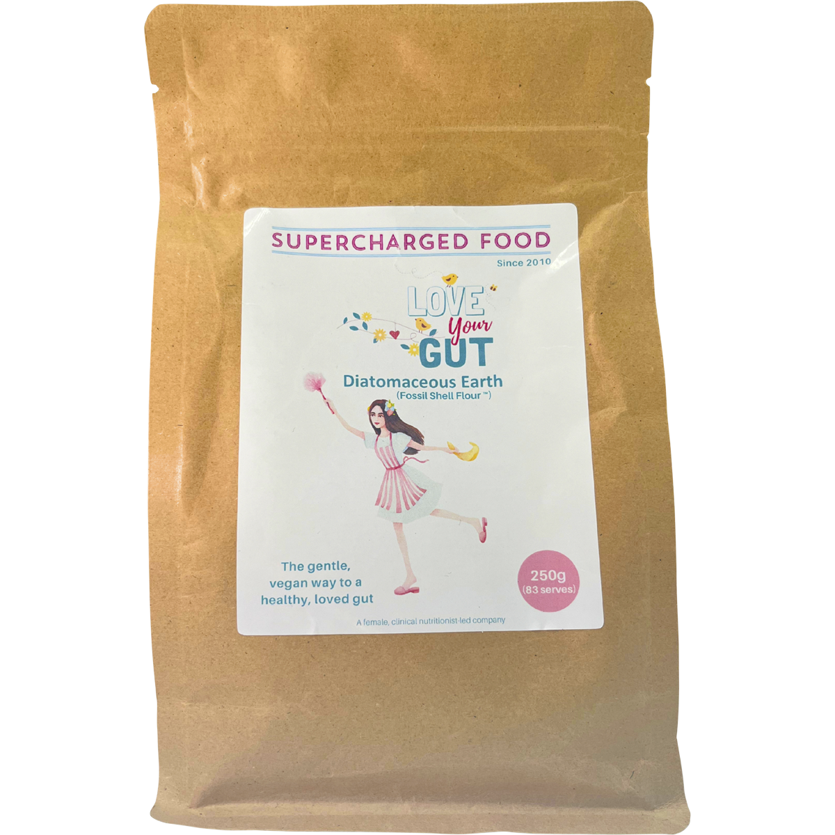 Supercharged Food - Love Your Gut Powder Diatomaceous Earth 250g