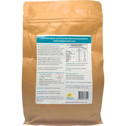 Supercharged Food - Love Your Gut Powder Diatomaceous Earth 250g