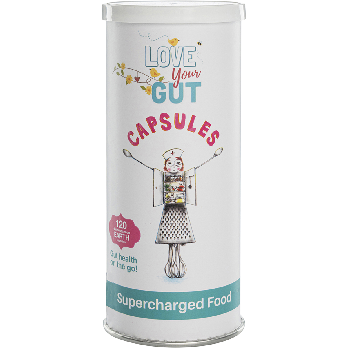 Supercharged Food - Love Your Gut Capsules Diatomaceous Earth 120 Caps