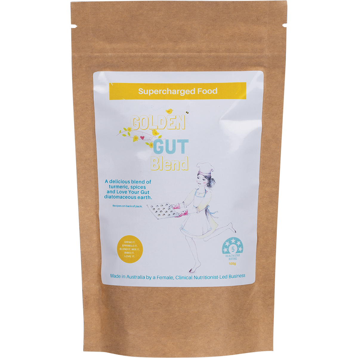 Supercharged Food - Golden Gut Powder 100g