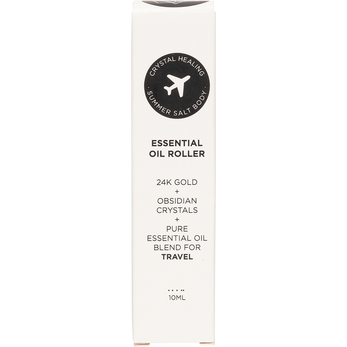 Summer Salt Body - Essential Oil Roller 24K Gold Travel Obsidian 10ml