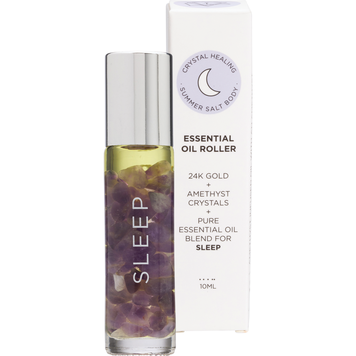 Summer Salt Body - Essential Oil Roller 24K Gold Sleep Amethyst 10ml