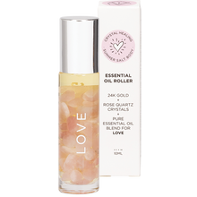 Summer Salt Body - Essential Oil Roller 24K Gold Love Rose Quartz 10ml