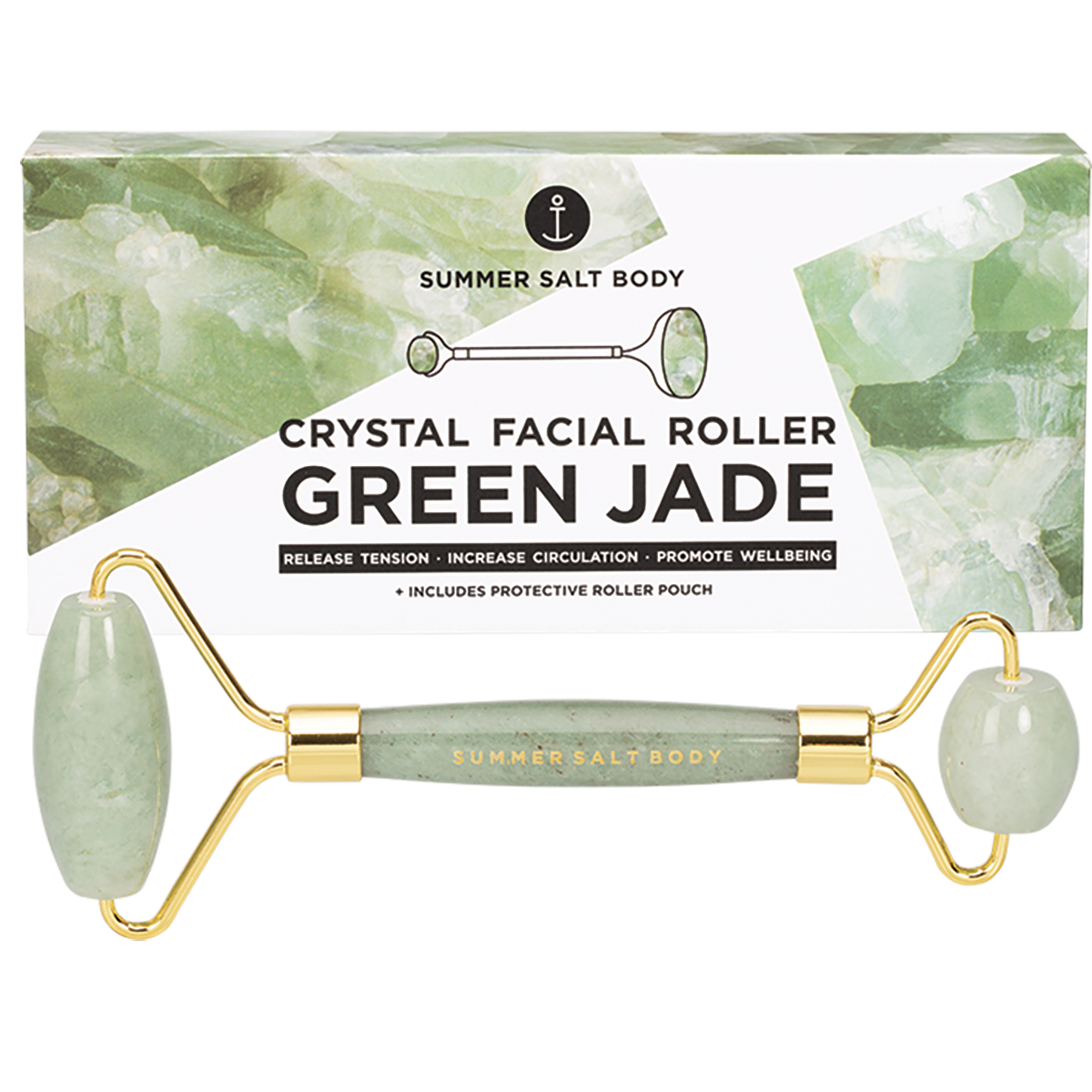 Summer Salt Body - Crystal Facial Roller Green Jade