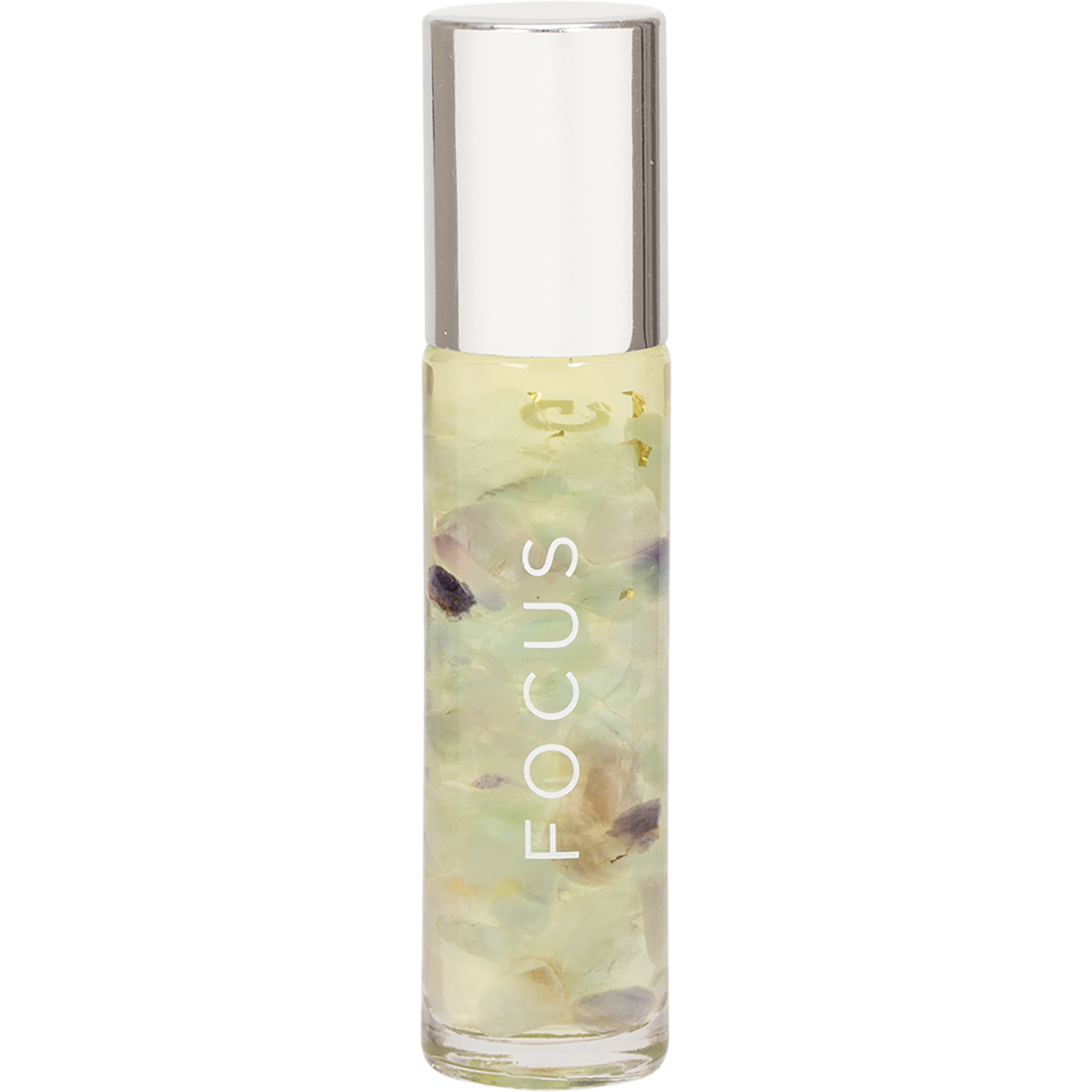 Summer Salt Body - Essential Oil Roller 24K Gold Focus Rainbow Fluorite 10ml