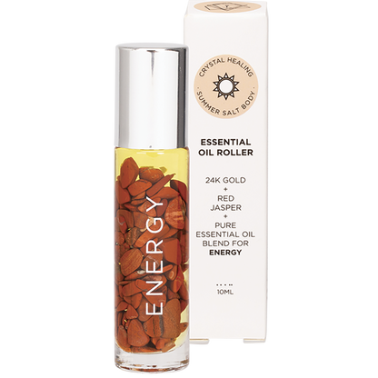 Summer Salt Body - Essential Oil Roller 24K Gold Energy Red Jasper 10ml