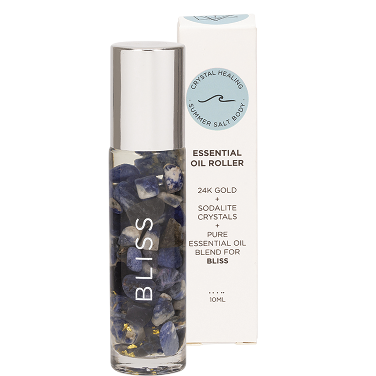 Summer Salt Body - Essential Oil Roller 24K Gold Bliss Sodalite 10ml