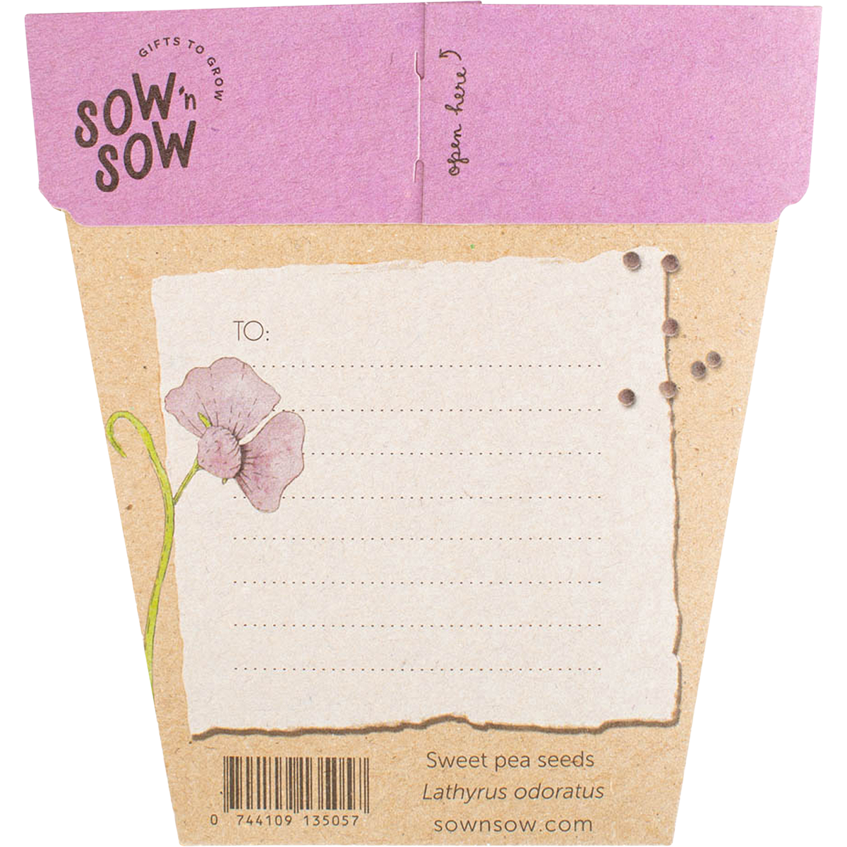 Sow 'n Sow - Gift of Seeds Sweet Pea