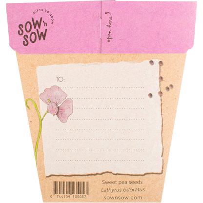 Sow 'n Sow - Gift of Seeds Sweet Pea