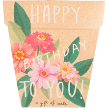 Sow 'n Sow - Gift of Seeds Happy Birthday Zinnia