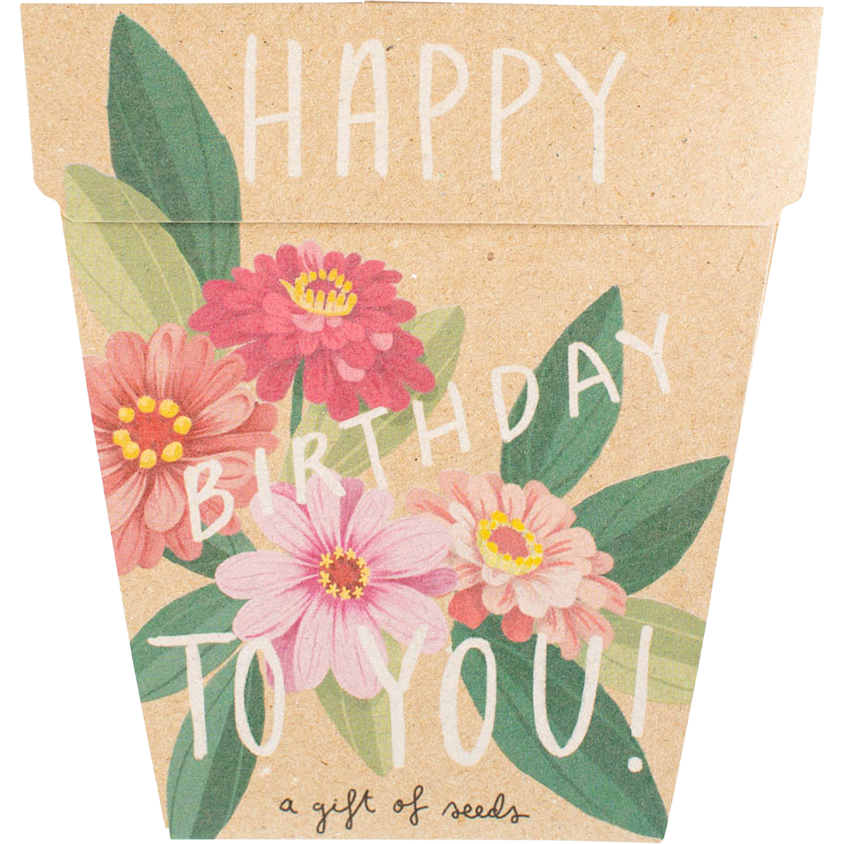 Sow 'n Sow - Gift of Seeds Happy Birthday Zinnia