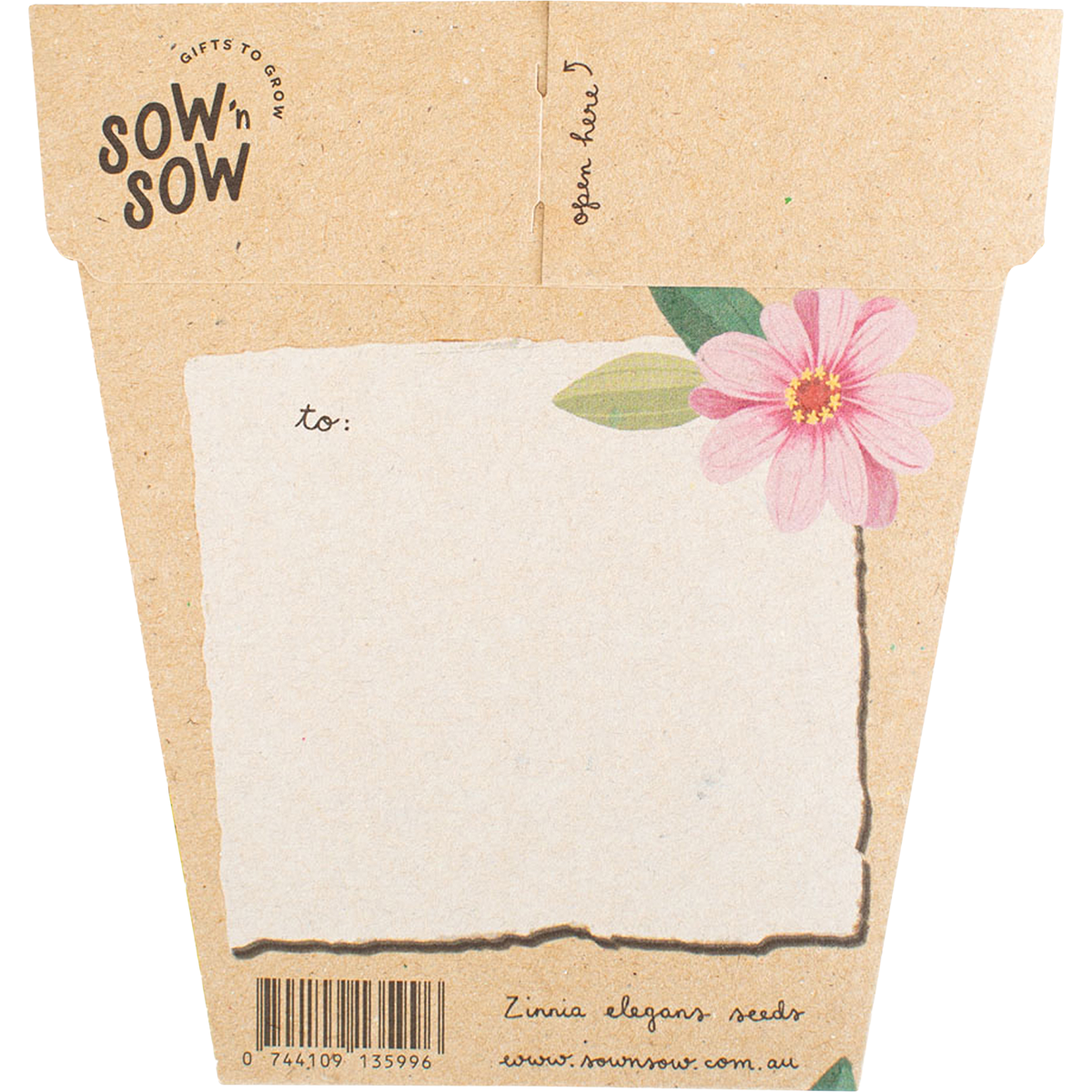 Sow 'n Sow - Gift of Seeds Happy Birthday Zinnia
