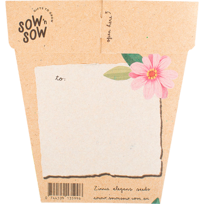 Sow 'n Sow - Gift of Seeds Happy Birthday Zinnia