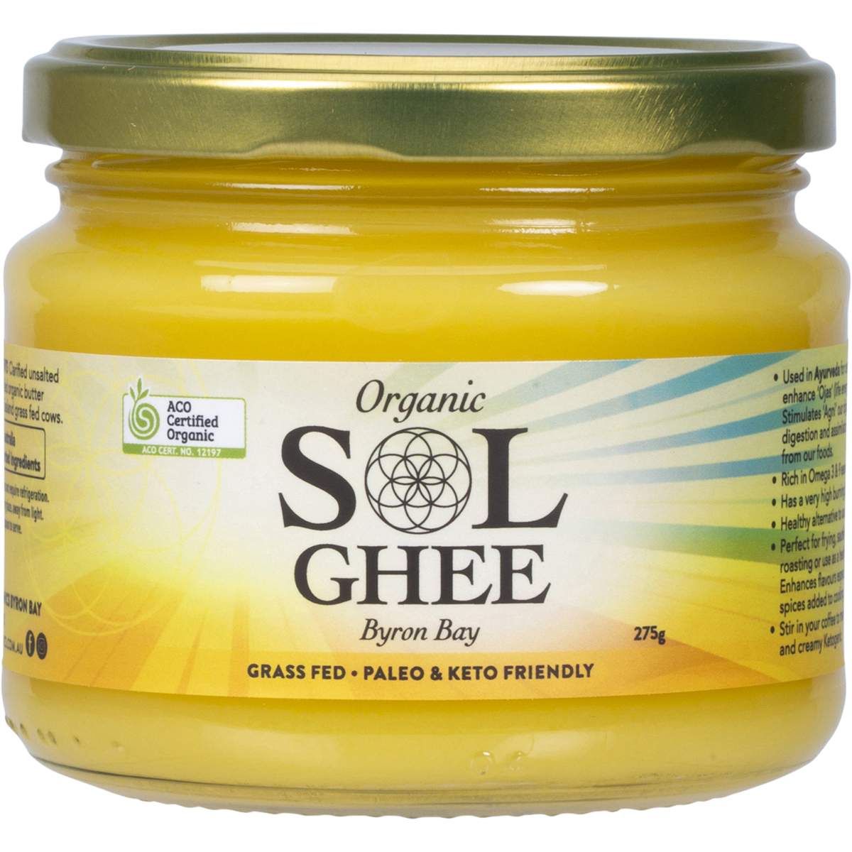 Sol - Organic Ghee 275g