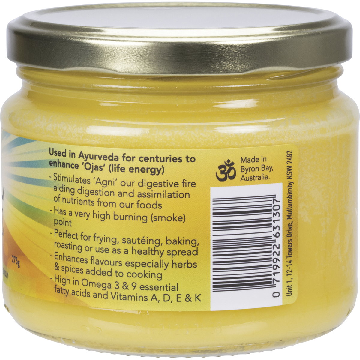 Sol - Organic Ghee 275g