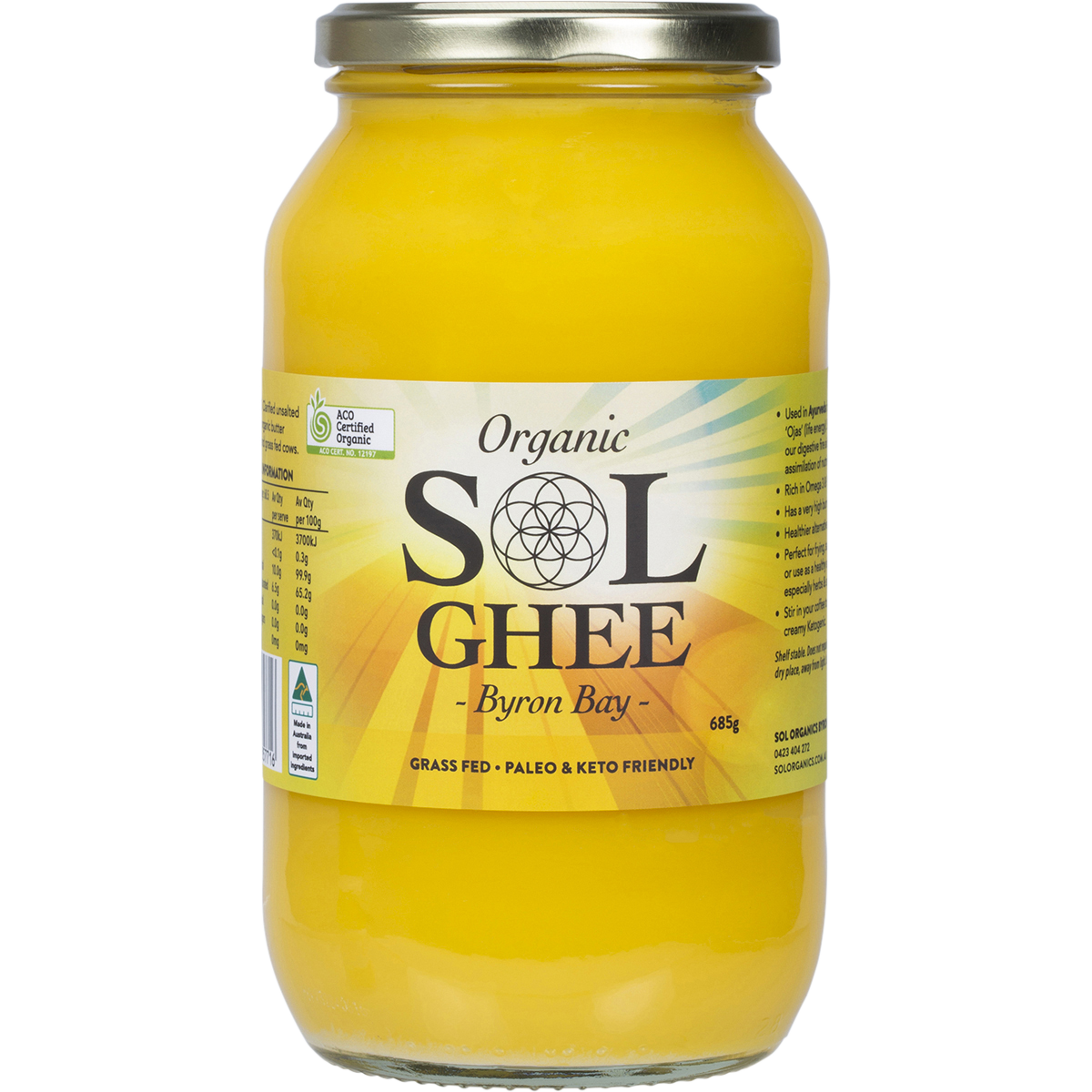 Sol - Organic Ghee 685g